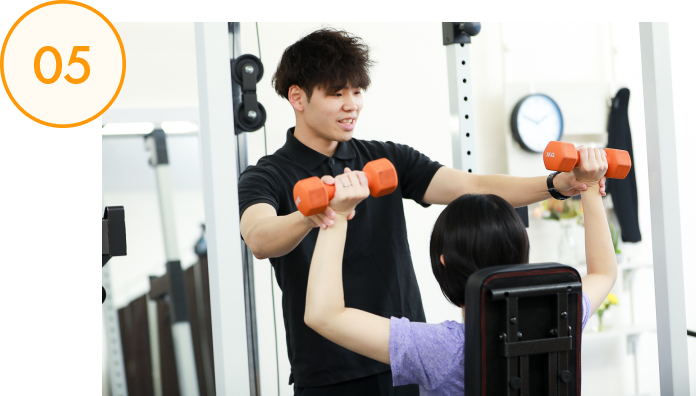 マンツーマントレーニングの様子