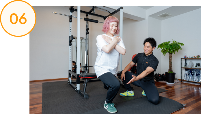 完全プライベート空間でのトレーニングイメージ